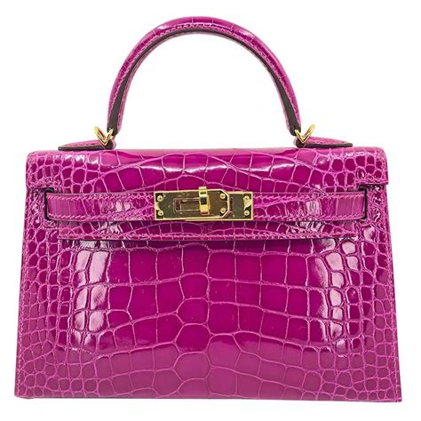 hermes mini kelly croc